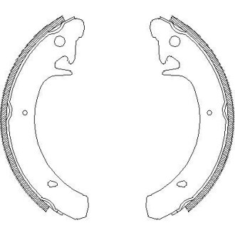 Гальмівні колодки зад. Kalina/Priora/Samara/Slavuta (76-18) WOKING Z4129.00 (фото 1)