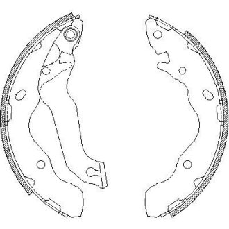 Колодки тормозные бараб. задн. (Remsa) Hyundai Matrix 01>10 (Z4141.00) WOKING Z414100