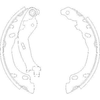 Колодки гальмівні бараб. задн. (Remsa) Fiat 500 07> Panda 03> / Bosch ver. (Z4158.00) WOKING Z415800