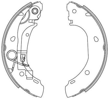 Колодки ручного гальма Touareg 02-10/Cayenne 02-07/LR III 02-12/Audi Q7 06-15 (VAG) WOKING Z4163.00