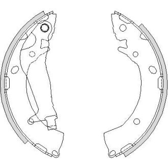 Колодки гальмівні бараб. задн. (Remsa) Hyundai Getz 1,1-1,6i 1,5d (Z4203.00) WOKING Z420300