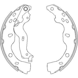 Колодки тормозные бараб. задн. (Remsa) Suzuki SX4 06-14,Fiat Sedici 06-14 (Z4227.00) WOKING Z422700