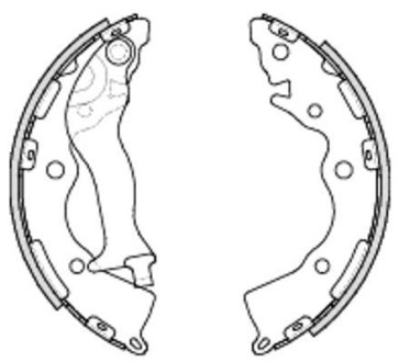 Колодки тормозные бараб. задн. (Remsa) Hyundai Accent III Rio III 06> (Z4234.00) WOKING Z423400