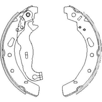 Гальмівні колодки зад. Ford Fiesta VI 08- (TRW) WOKING Z424200