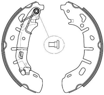 Колодки тормозные бараб. задн. (Remsa) Fiat Doblo 10> (Z4263.00) WOKING Z426300