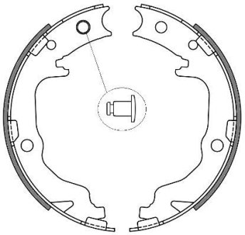 Колодки стояночного тормоза (Remsa) Mitsubishi ASX 10> Lancer X Outlander II (Z4641.00) WOKING Z464100