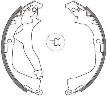 Колодки гальмівні бараб. задн. (Remsa) VW Amarok 10> (Z4648.00) WOKING Z464800