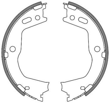 Колодки стояночного тормоза (Remsa) Hyundai Santa fe III Sorento II (Z4666.00) WOKING Z466600