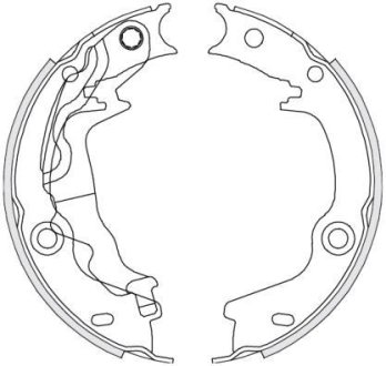 Колодки тормозные бараб. задн. (Remsa) Hyundai Accent III (05-10), Kia Rio II (05-10) (Z4676.00) WOKING Z467600