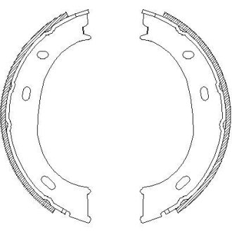 Колодки тормозные бараб. задн. (Remsa) MB Sprinter I, VW LT28-46 II (Z4710.01) WOKING Z471001