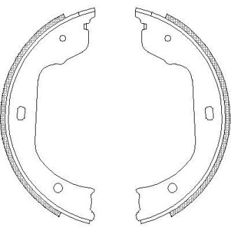 Колодки стояночного тормоза (Remsa) BMW 5e60 X5e70 7e65 (Z4740.00) WOKING Z474000 (фото 1)