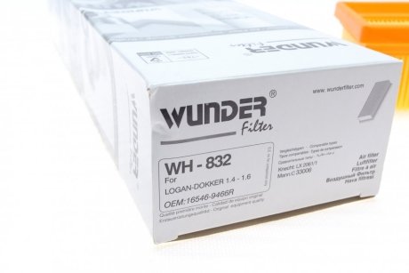 Фільтр повітряний WUNDER WUNDER FILTER WH 832 (фото 1)