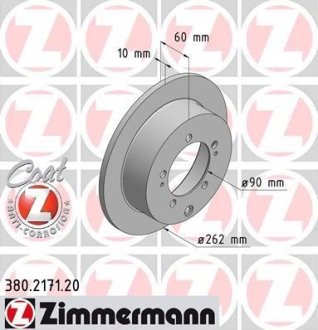 Диск гальмівний ZIMMERMANN 380.2171.20