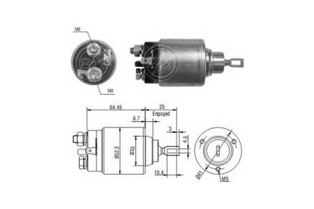 Реле втягуюче стартера ZM ZM373